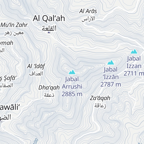Map of Jabal Arrushi