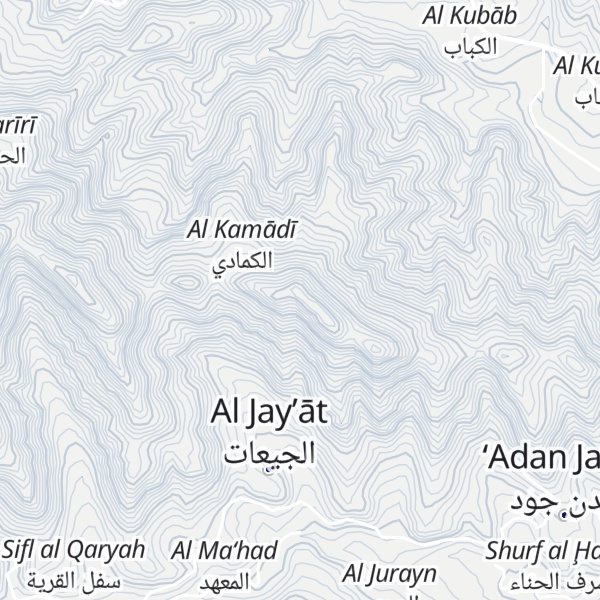 Map of Jabal al Hamra'