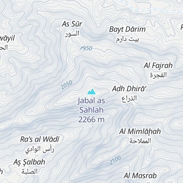 Map of Jabal as Sahlah