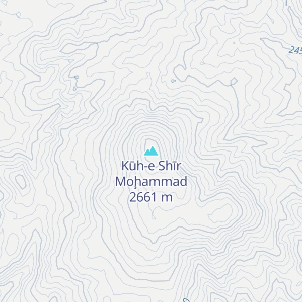 Map of Kūh-e Shīr Moḩammad