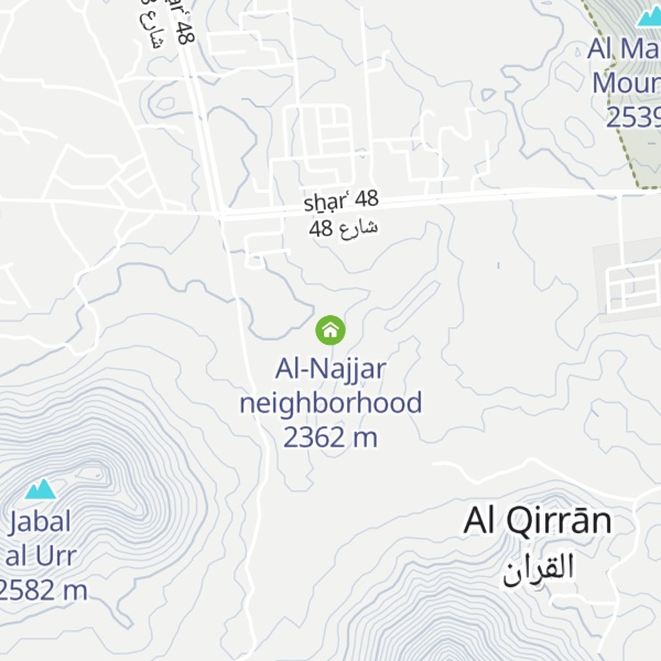 Map of Al-Najjar neighborhood