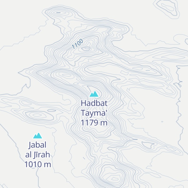 Map of Hadbat Tayma'