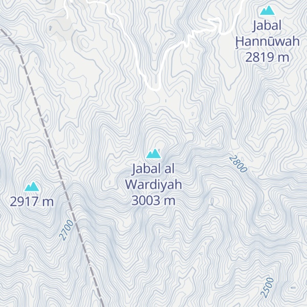 Map of Jabal al Wardiyah