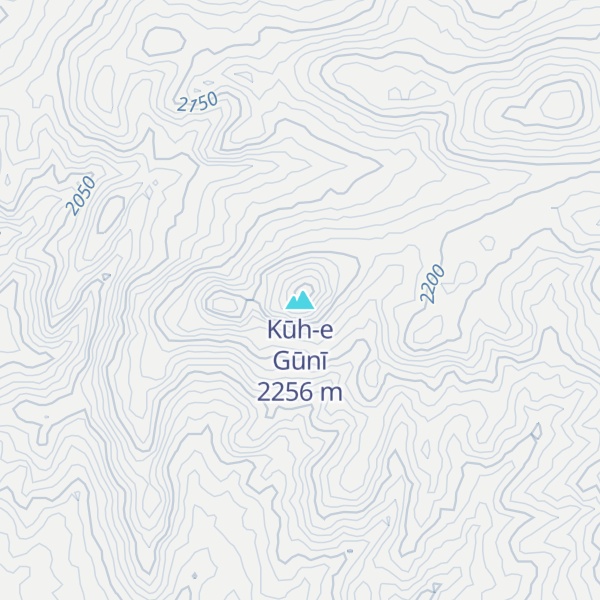 Map of Kūh-e Gūnī