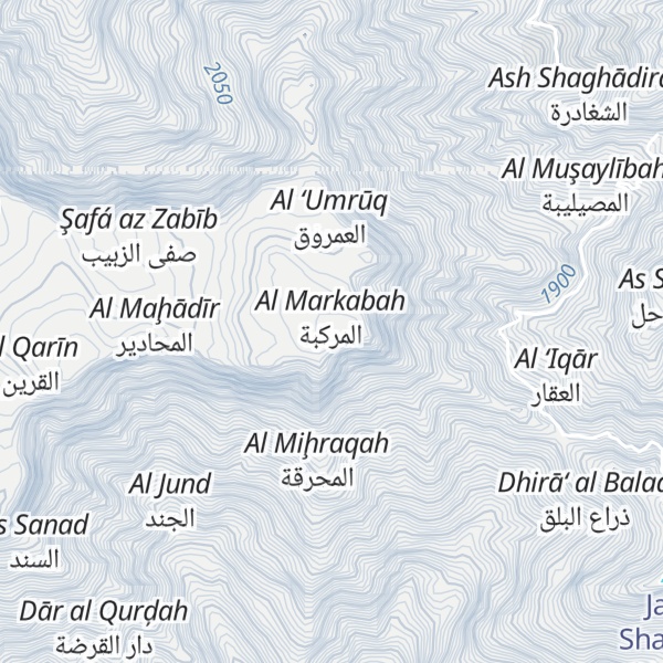 Map of Jabal Aş Şilw