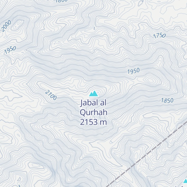 Map of Jabal al Qurhah