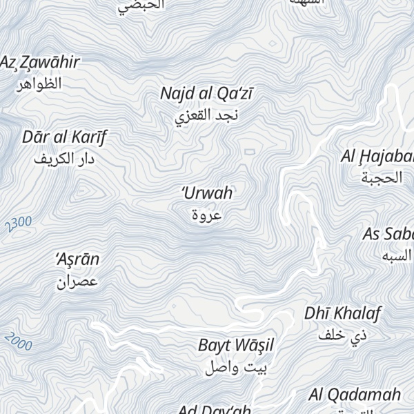 Map of Jabal `Uqqud