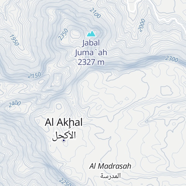 Map of Jabal Ghayl al Fiyah