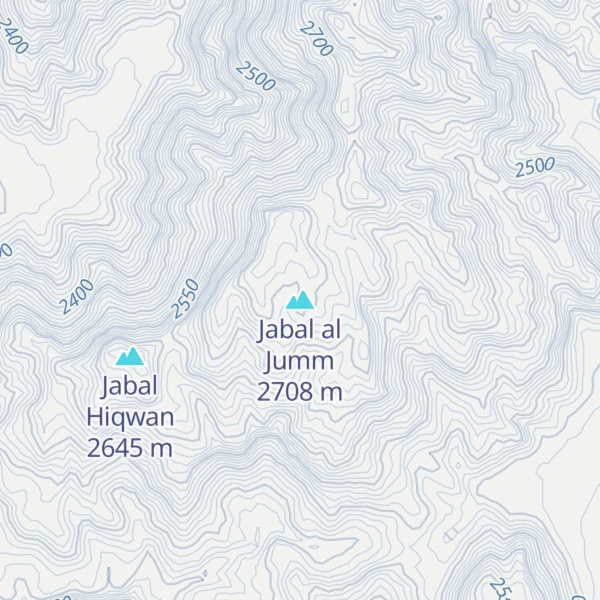 Map of Jabal al Jumm