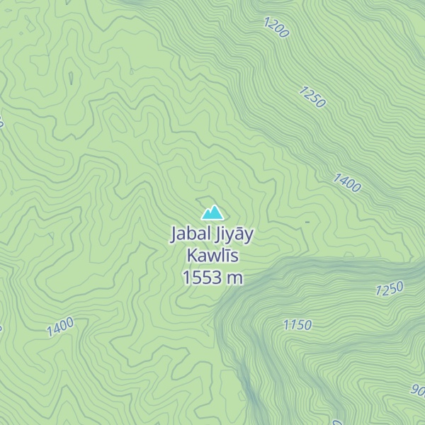 Map of Jabal Jiyāy Kawlīs