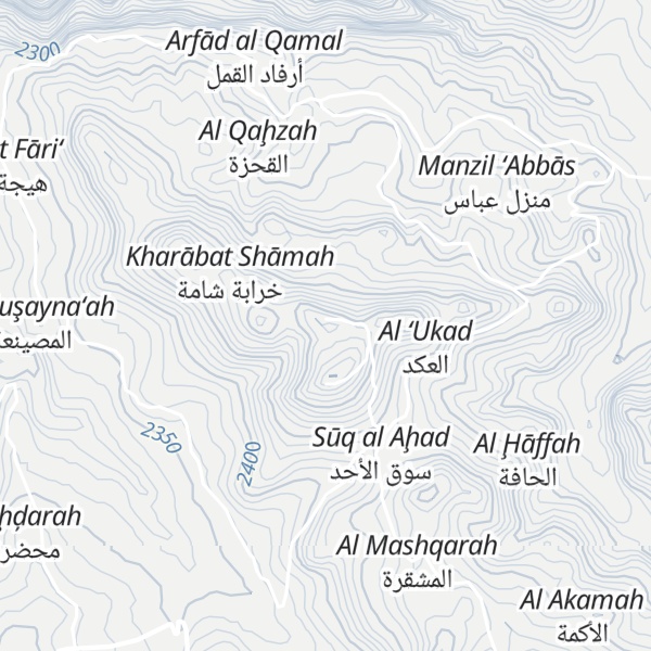 Map of Jabal `Urhan
