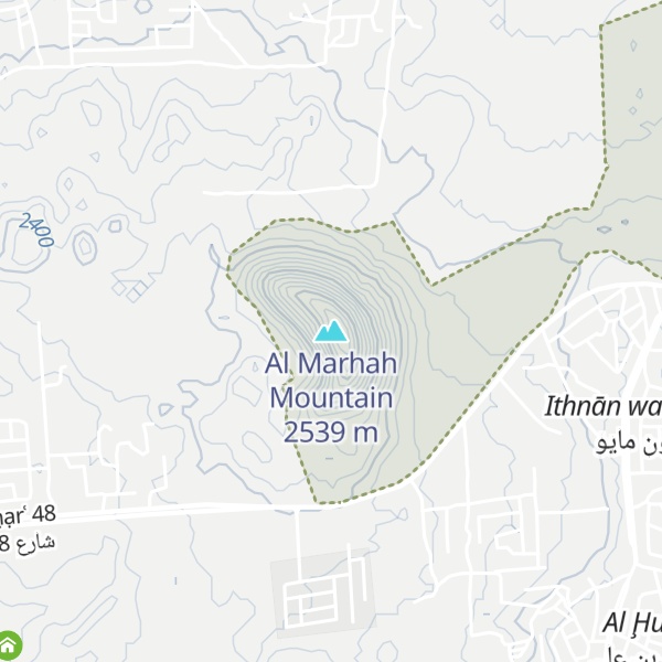 Map of Al Marhah Mountain