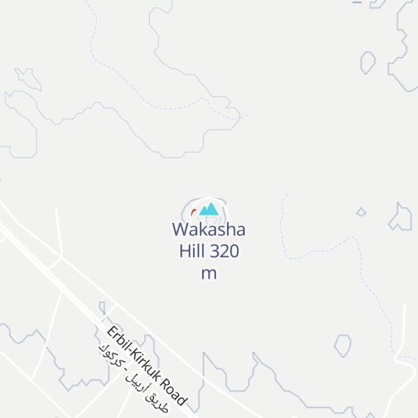 Map of Wakasha Hill