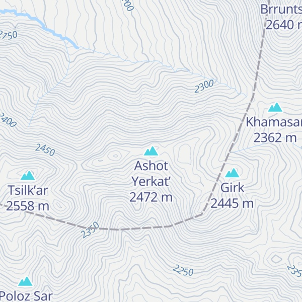 Map of Ashot Yerkat’