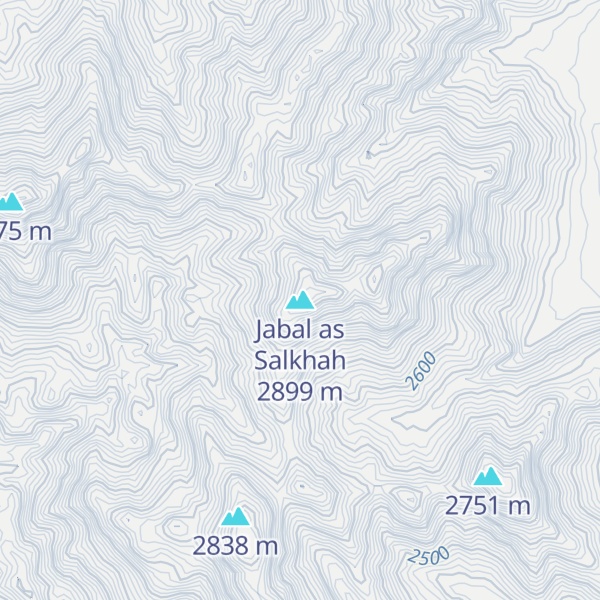 Map of Jabal as Salkhah