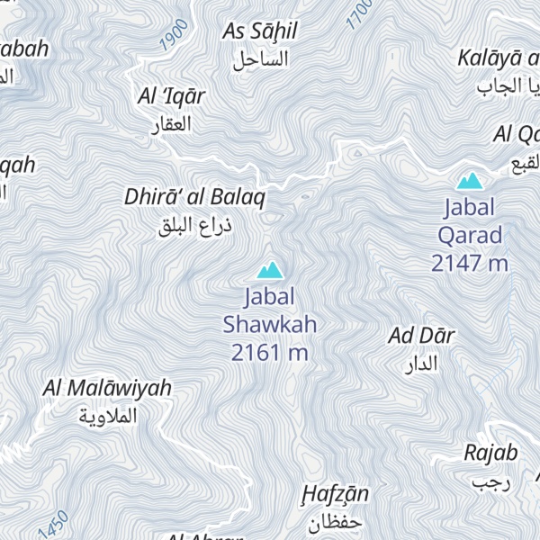 Map of Jabal Shawkah