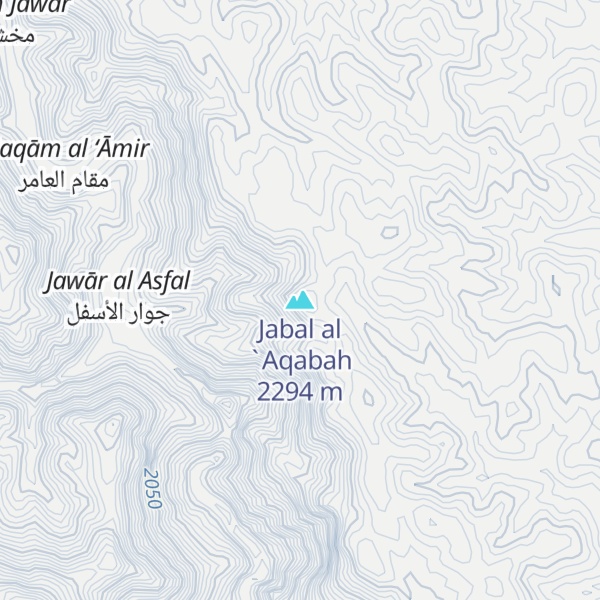 Map of Jabal al `Aqabah