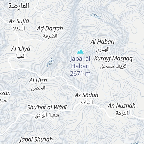 Map of Jabal as Sur