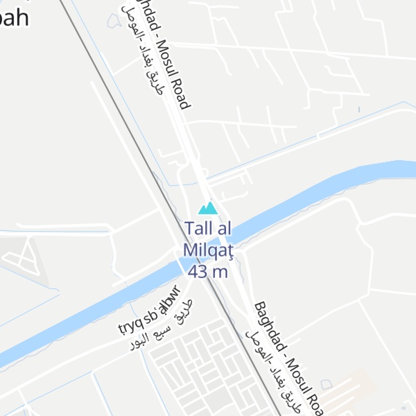 Map of Tall al Milqaţ