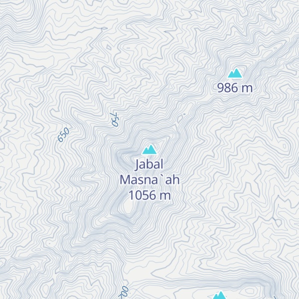 Map of Jabal Masna`ah
