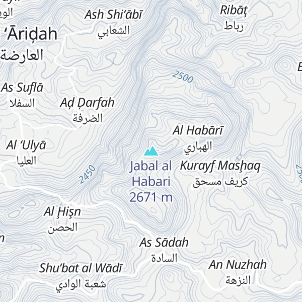 Map of Jabal al Habari