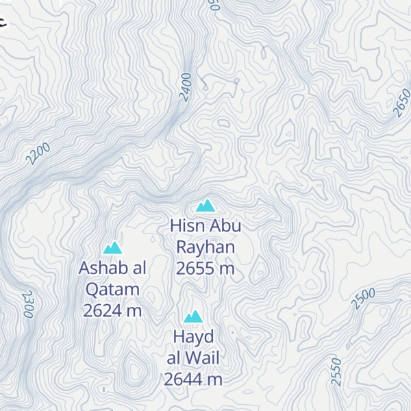 Map of Hisn Abu Rayhan