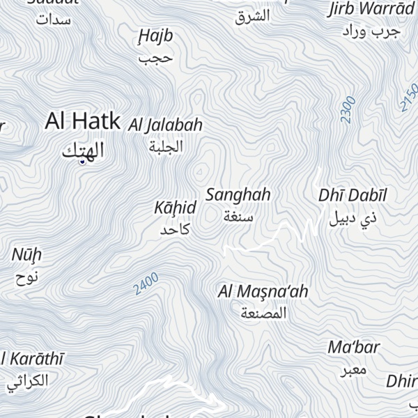 Map of Jabal `Akdan