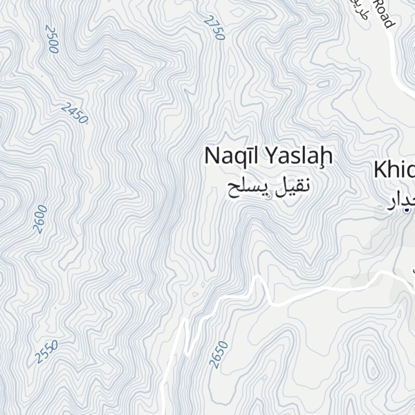 Map of Jabal Khidar