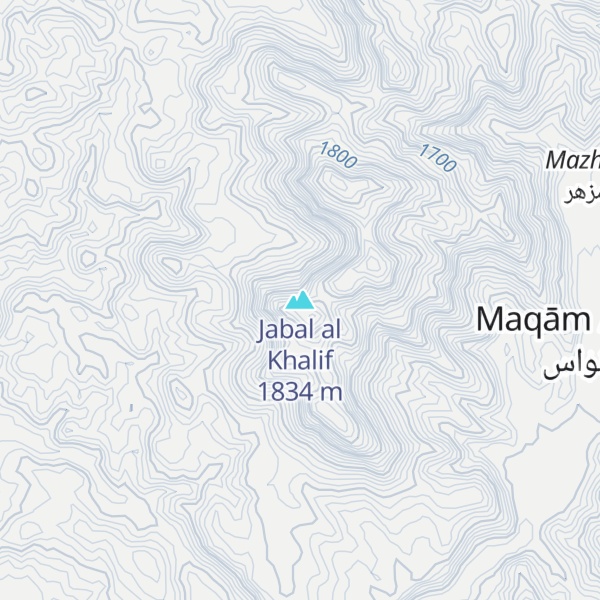 Map of Jabal al Khalif