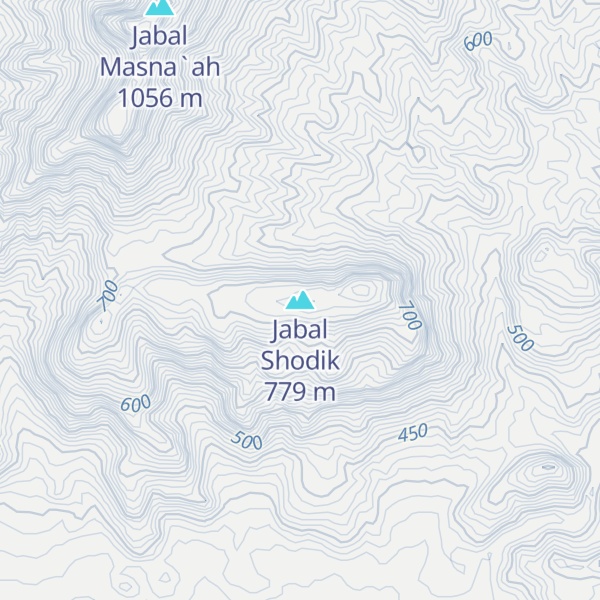Map of Jabal Shodik