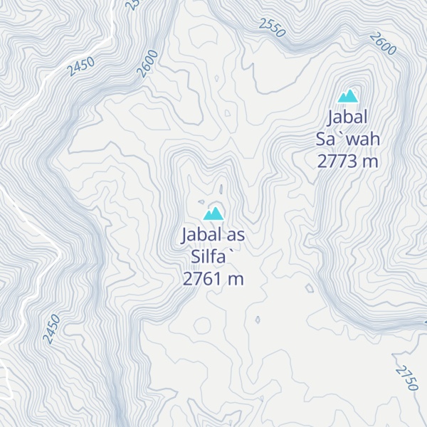 Map of Jabal as Silfa`