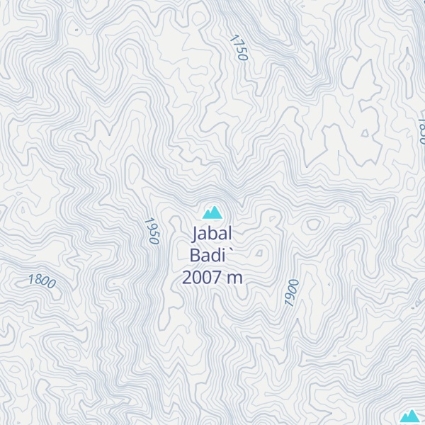 Map of Jabal Badi`
