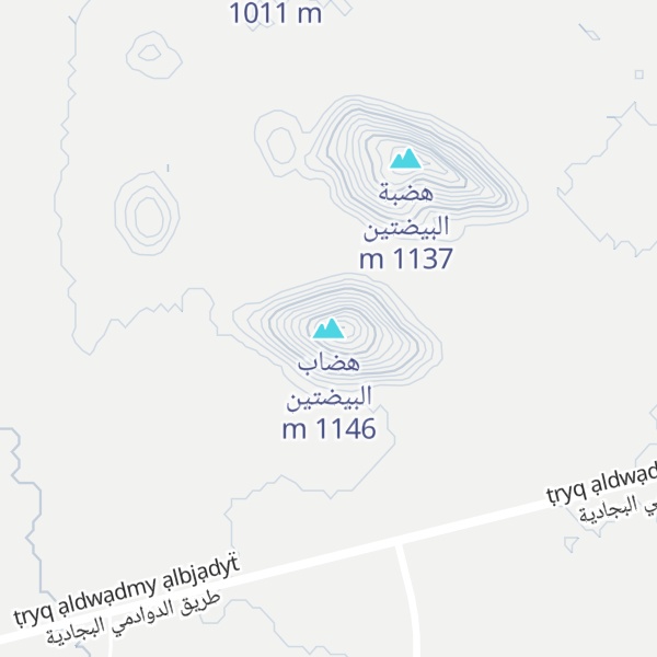 Map of هضاب البيضتين