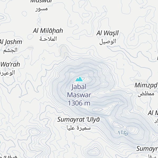 Map of Jabal Maswar
