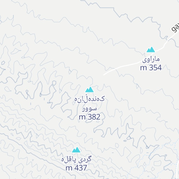 Map of کەندەڵانە سوور