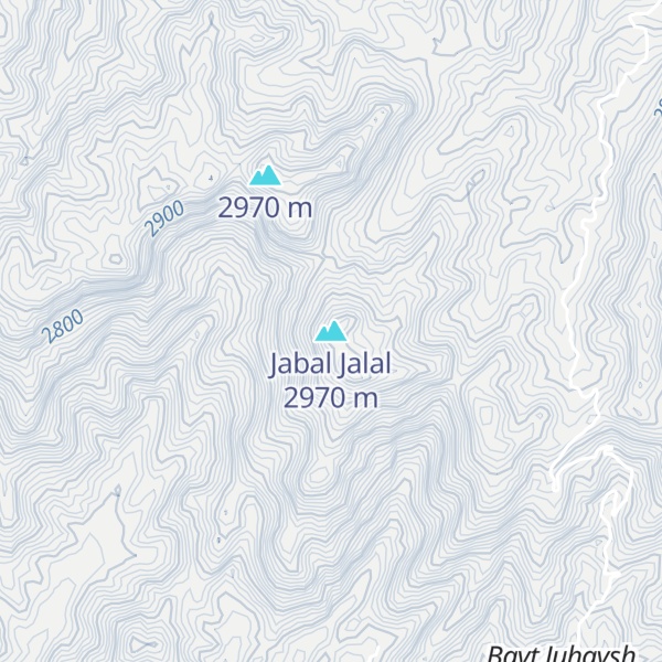 Map of Jabal Jalal