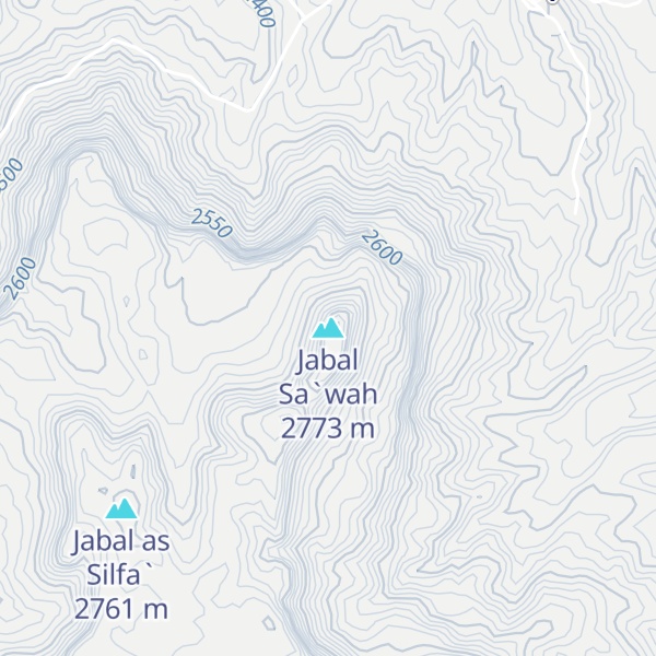 Map of Jabal Sa`wah