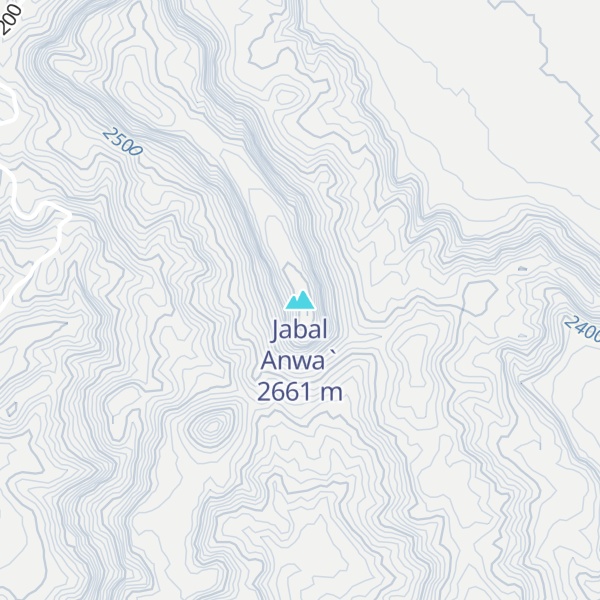 Map of Jabal Anwa`
