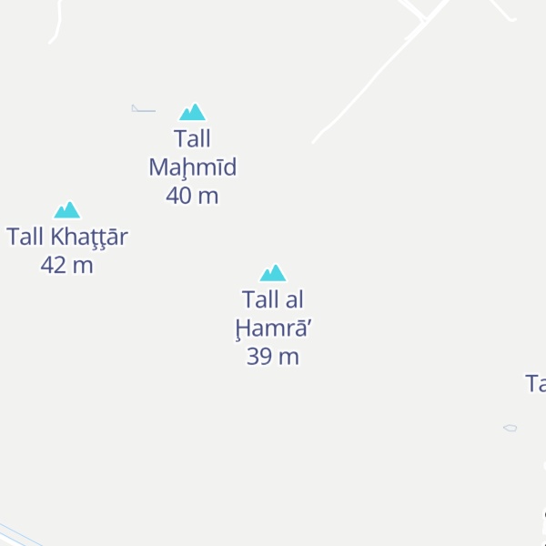 Map of Tall al Ḩamrā’