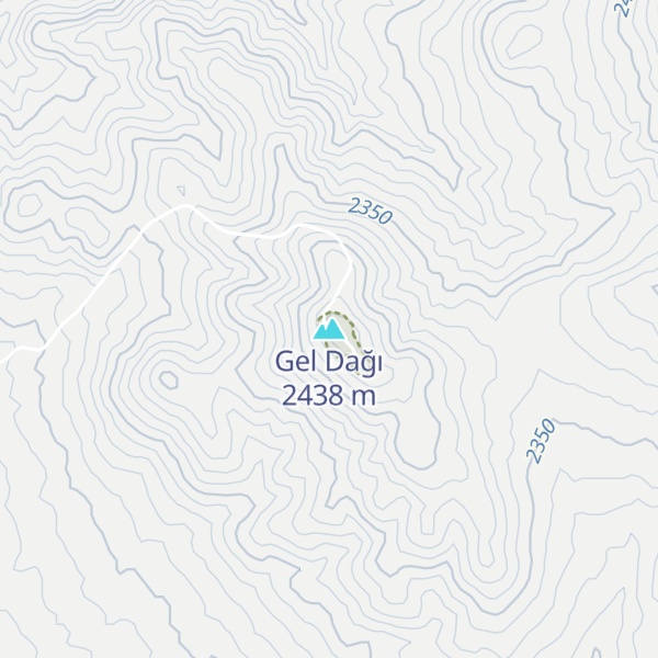 Map of Gel Dağı