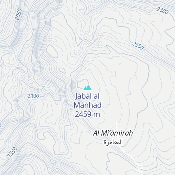 Map of Jabal al Manhad