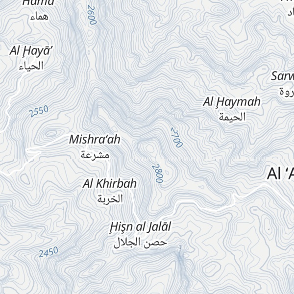 Map of Jabal Nusub