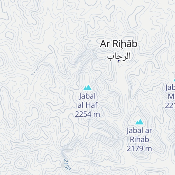 Map of Jabal al Haf