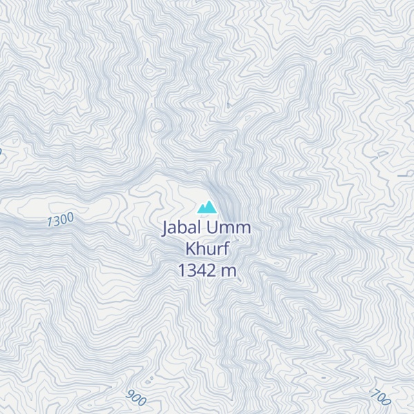 Map of Jabal Umm Khurf