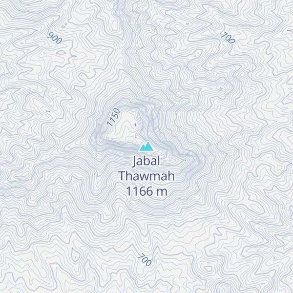 Map of Jabal Thawmah