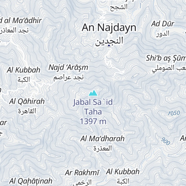 Map of Jabal Sa`id Taha