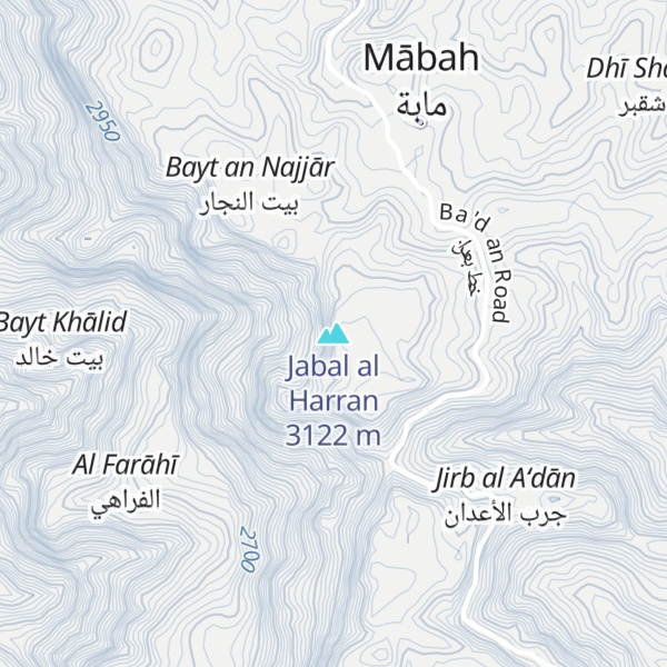 Map of Jabal al Harran