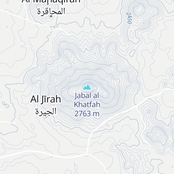 Map of Jabal al Khatfah