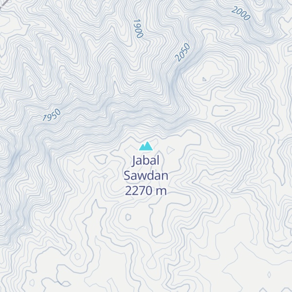 Map of Jabal Sawdan