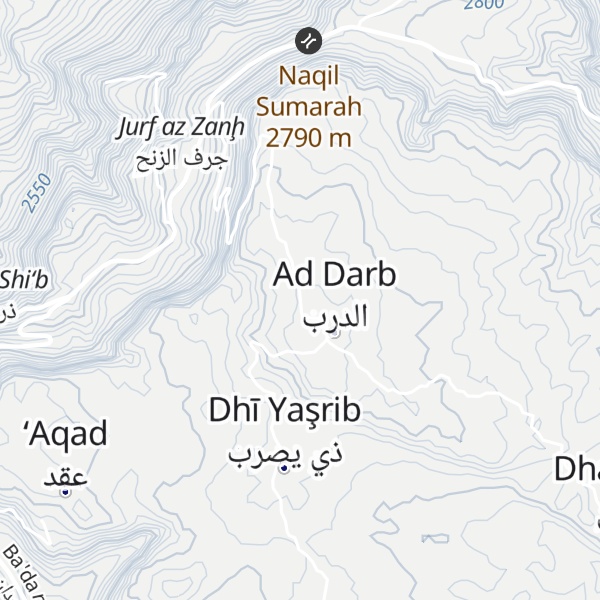 Map of Jabal Sumārah